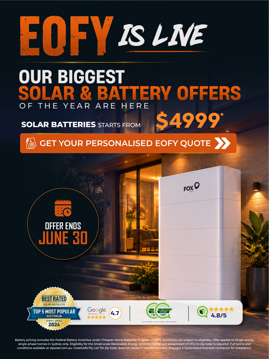 Solar panel system sale mobile banner for New south wales metro location