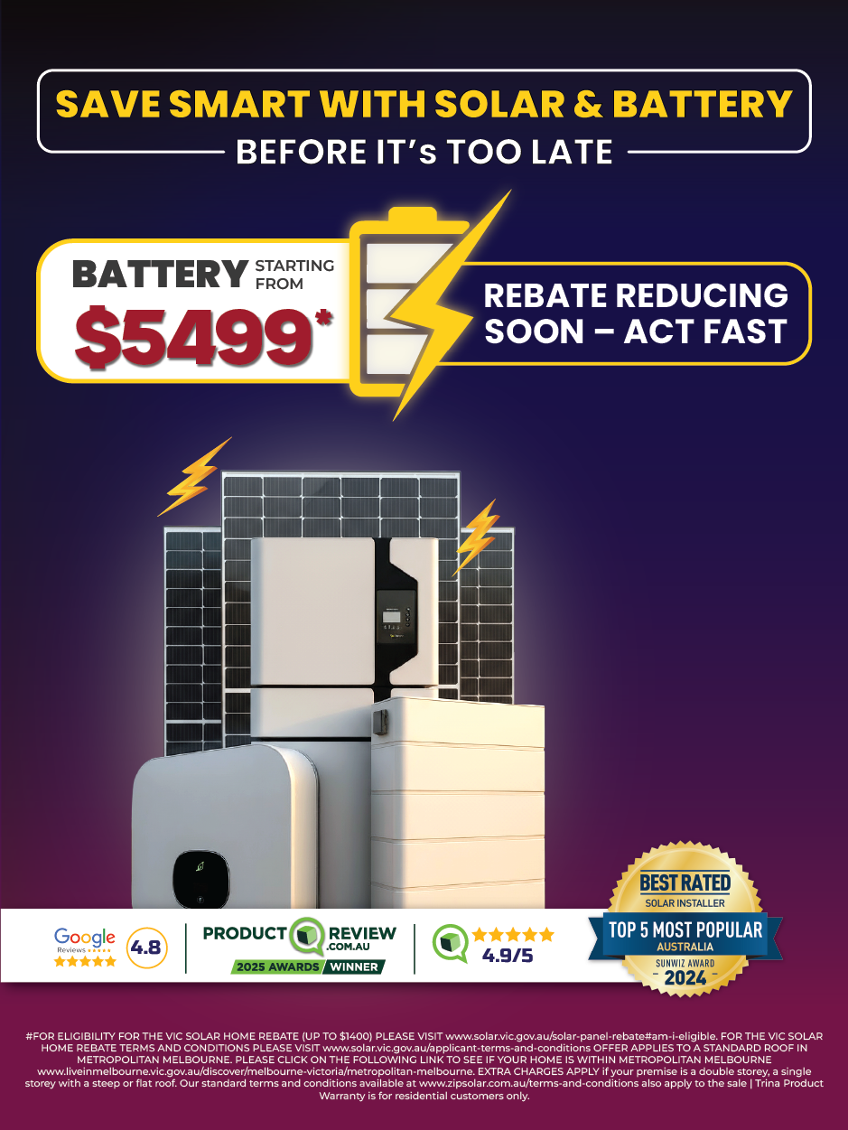 Solar panel system sale mobile banner for New south wales metro location