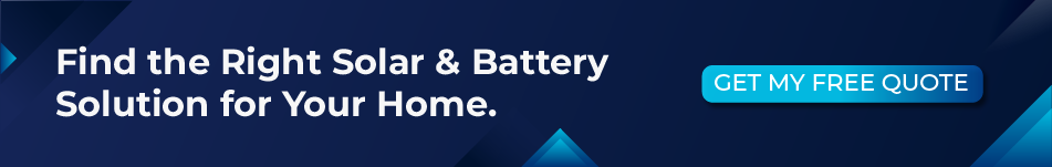CTA banner inviting homeowners to get a free quote for a solar panel and home battery system tailored to their energy needs