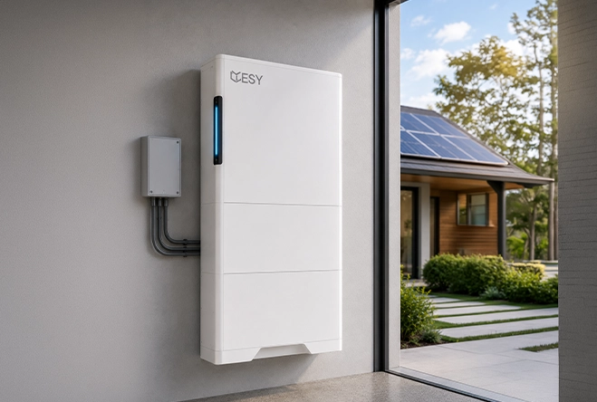 ESY SunHome LiFePO4 battery technology featuring advanced battery management and long-term energy storage performance