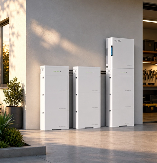 ESY SunHome home battery system featuring LiFePO4 chemistry, battery management system and advanced safety protection