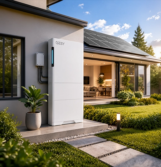 ESY SunHome solar battery system showcasing smart energy storage, energy independence and solar self-consumption