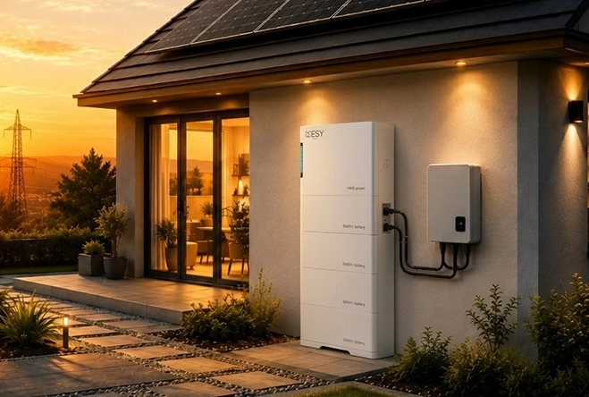 Professional ESY SunHome battery installation by Zip Solar at an Australian residential property