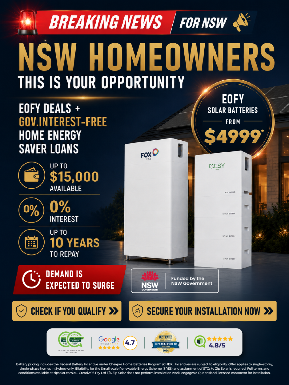 Solar panel system sale mobile banner for queensland metro location