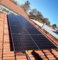 Residential solar panel installation in Australia