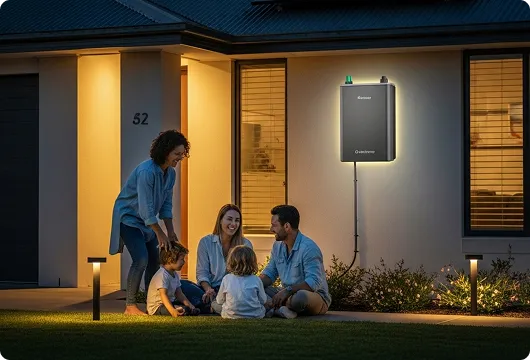 Brisbane solar output and savings family home