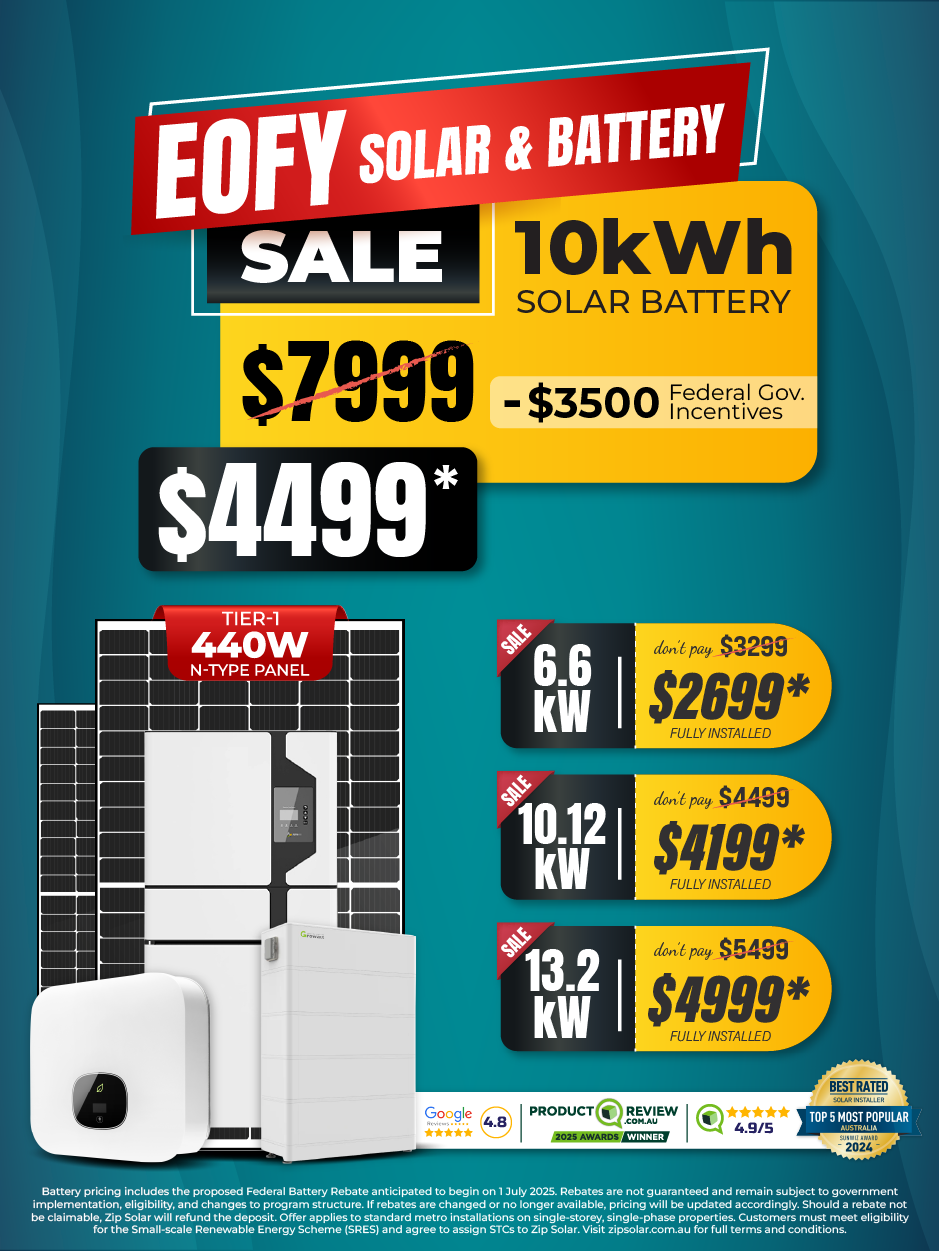 Solar panel system sale mobile banner for South Australia metro location